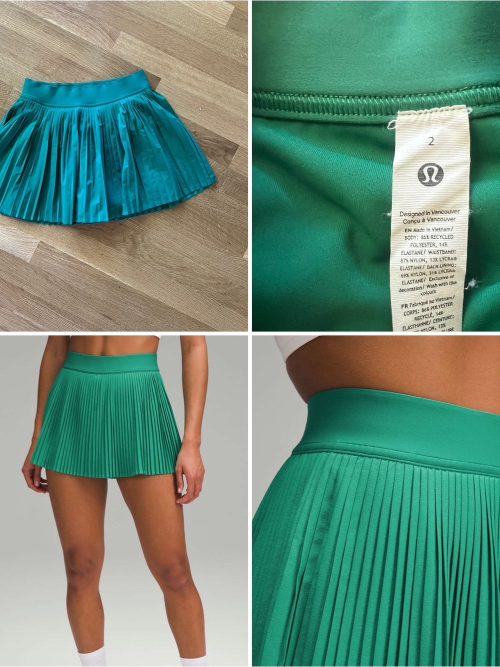 Lululemon Varsity High-Rise Pleated Tennis Skirt